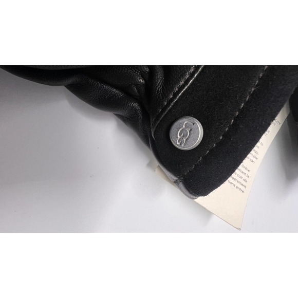 UGG Men’s Leather Touchscreen Gloves Black XL NWT - Picture 5 of 8